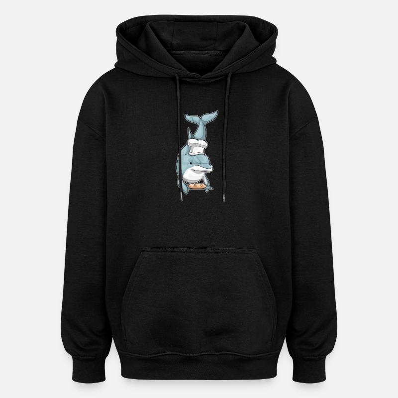Pain Delfin Baker - Sweat à capuche oversize unisexe - noir