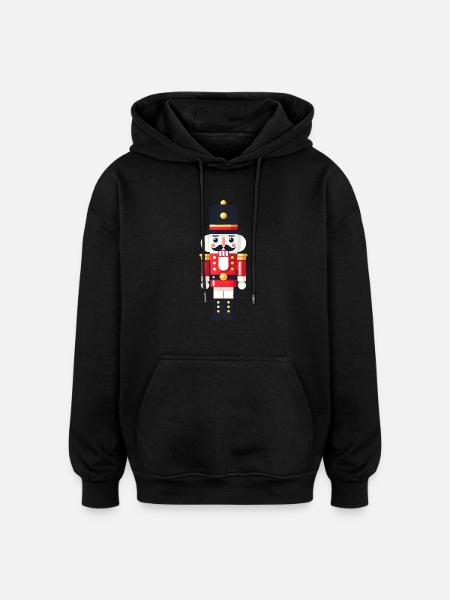 Weihnachtssoldat - Oversized Unisex Hoodie - Schwarz