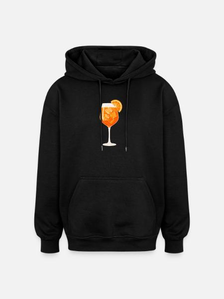 Cocktail à l’orange - Sweat à capuche oversize unisexe - noir