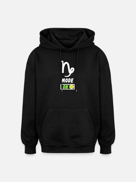 Tierkreis Statement Horoskop Steinbock Astrologie - Oversized Unisex Hoodie - Schwarz
