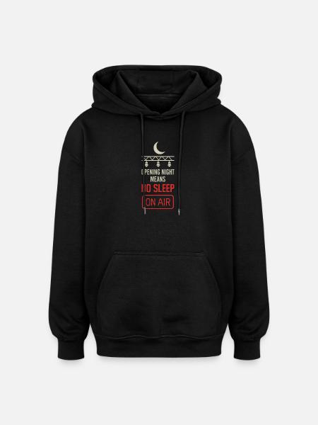 Theatertechnik-crew Bühnentechniker Ton - Oversized Unisex Hoodie - Schwarz
