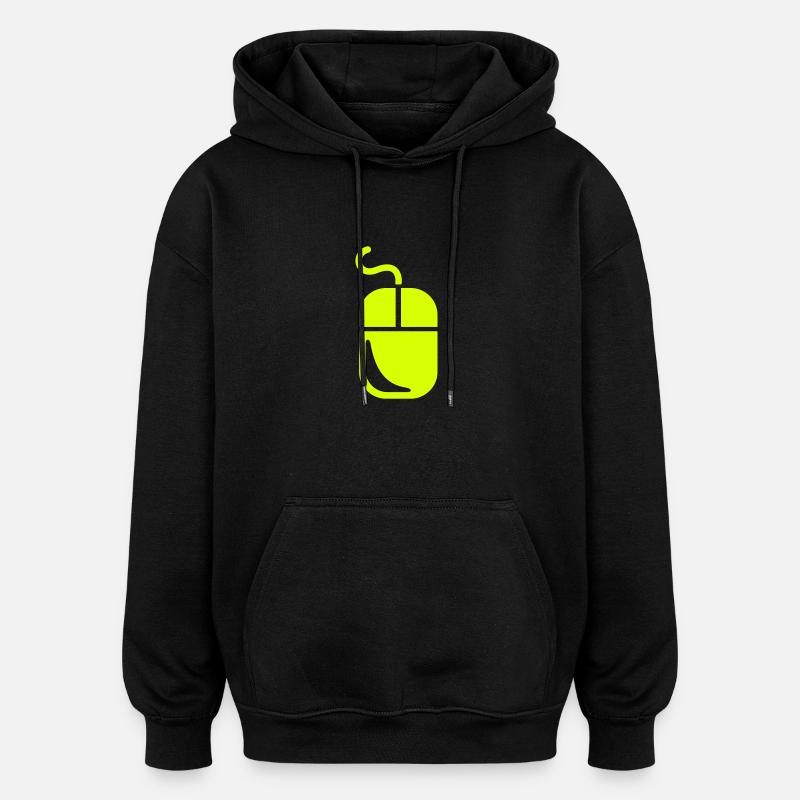 Computer - Oversized Unisex Hoodie - Schwarz