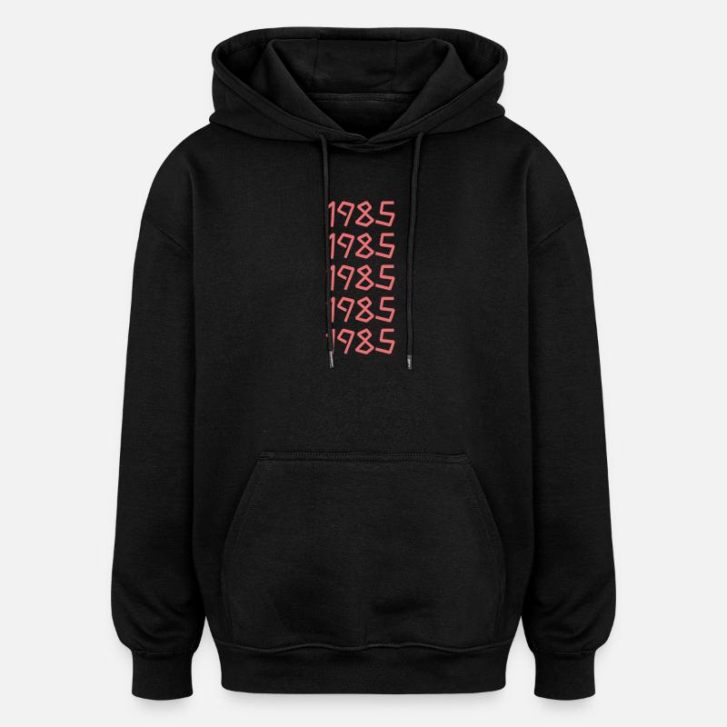 Sonne 1985 - Oversized Unisex Hoodie - Schwarz