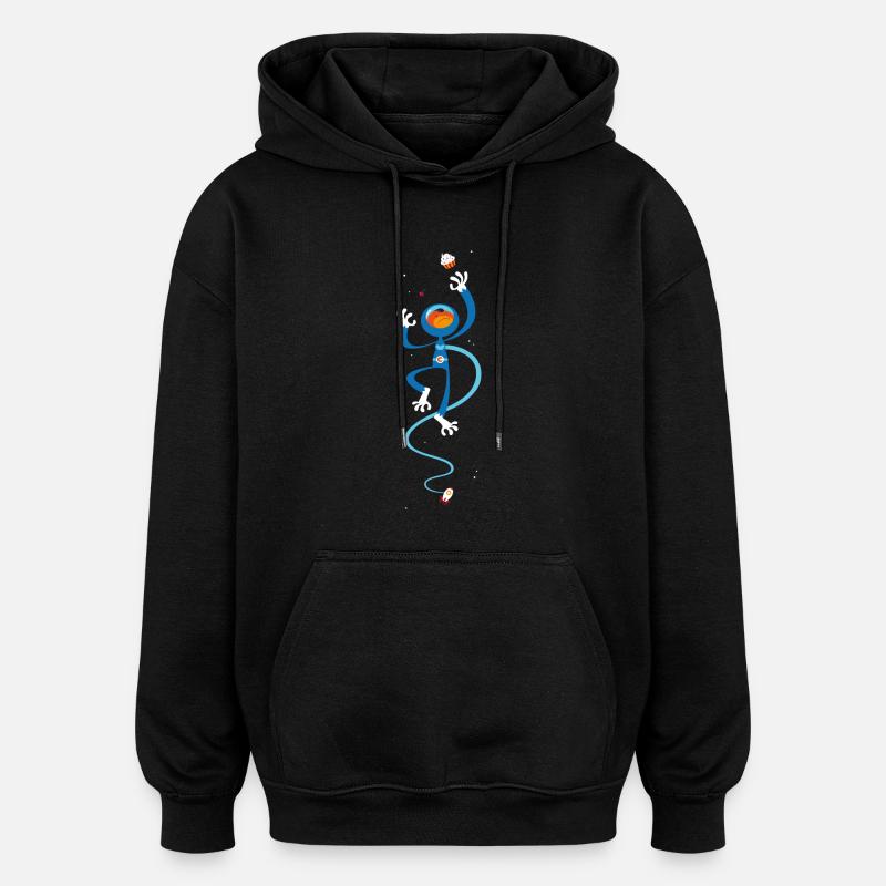 Kosmisches Drama - Oversized Unisex Hoodie - Schwarz