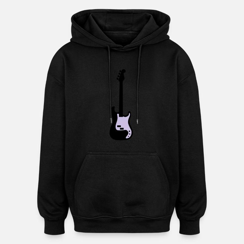 bass - Sweat à capuche oversize unisexe - noir