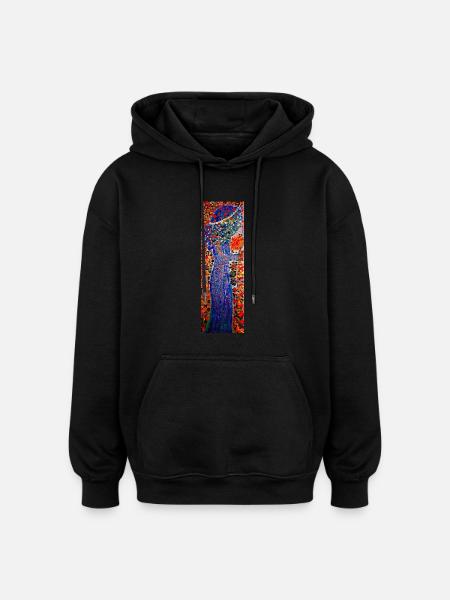 ELEGANCE - Oversized Unisex Hoodie - black