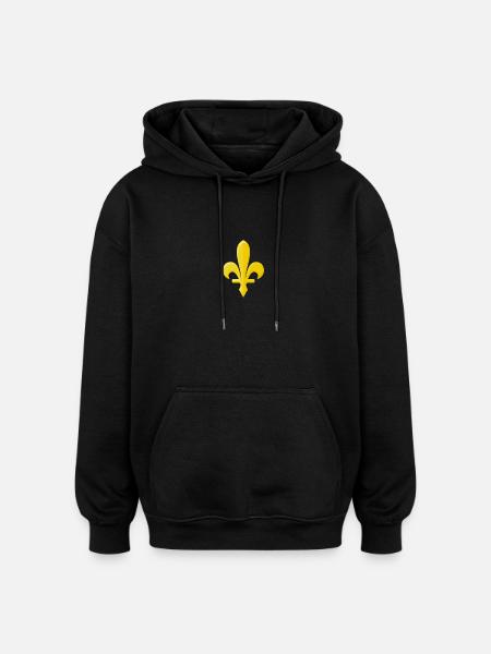 Zlatni Ljiljan - Oversized Unisex Hoodie - Schwarz