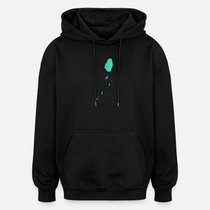 Saint Vincent - Oversized Unisex Hoodie - Schwarz