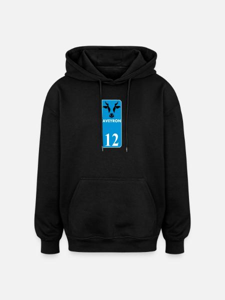 Aveyron - Oversized Unisex Hoodie - black