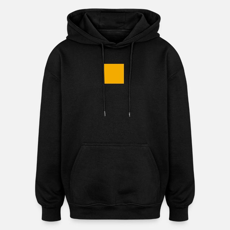 Bloc minimal ambré - Sweat à capuche oversize unisexe - noir