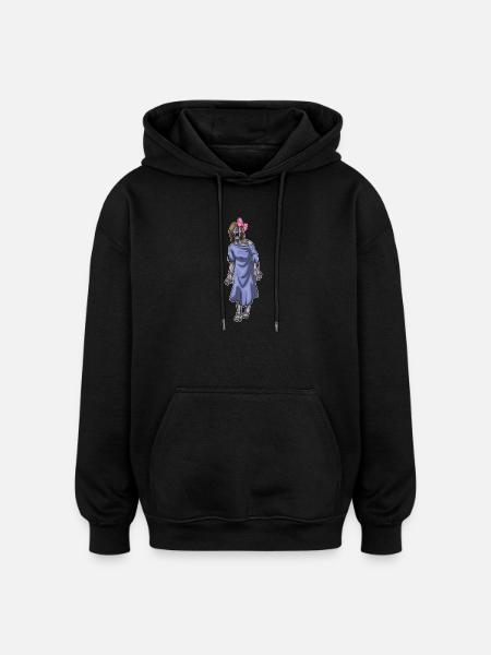 Nœud Zombie Halloween - Sweat à capuche oversize unisexe - noir