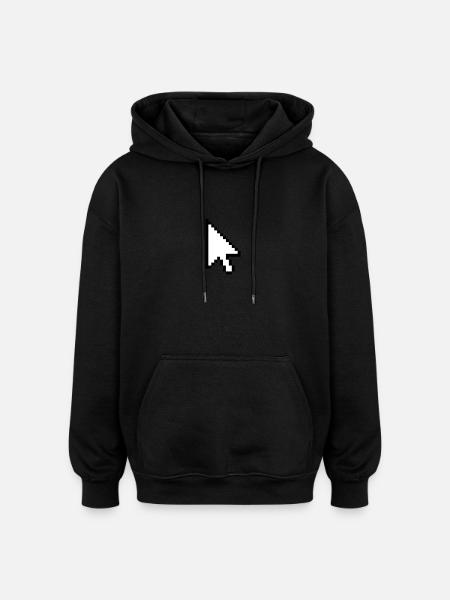 pointer - Oversized Unisex Hoodie - black