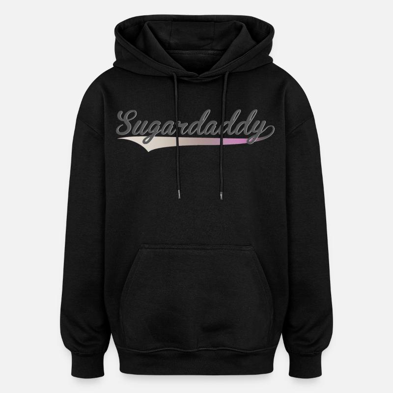 sugardaddy - Sweat à capuche oversize unisexe - noir