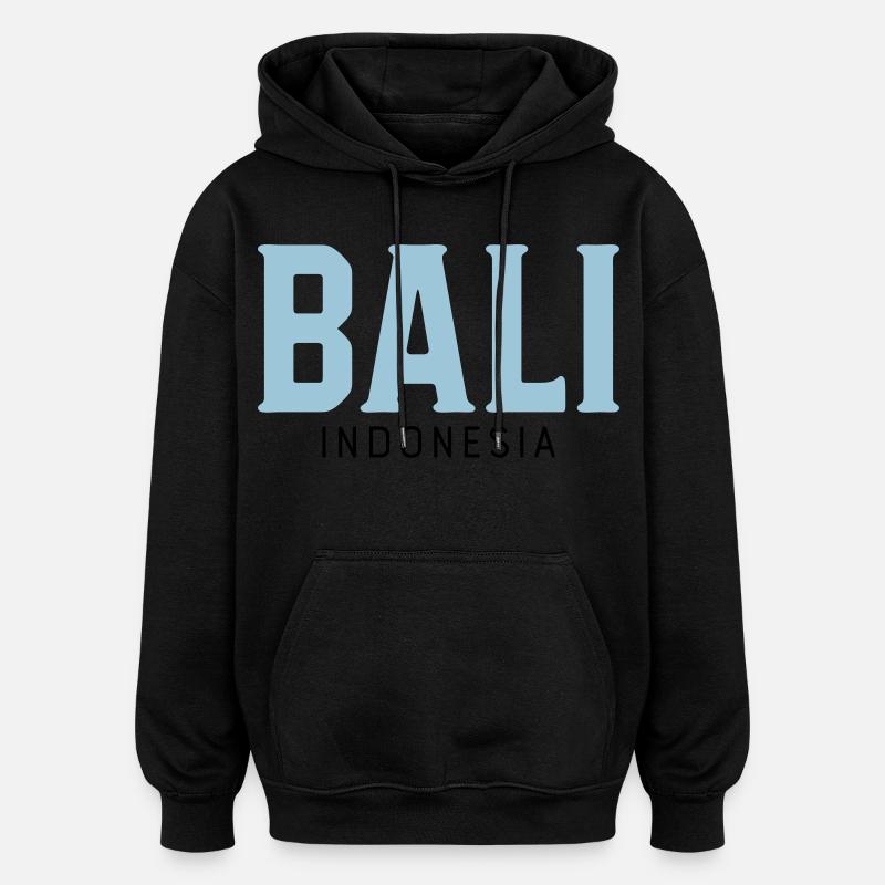Bali - Oversized Unisex Hoodie - Schwarz
