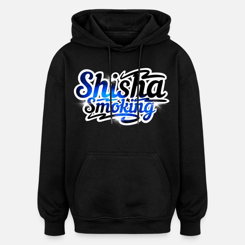 Fumer la chicha - Sweat à capuche oversize unisexe - noir