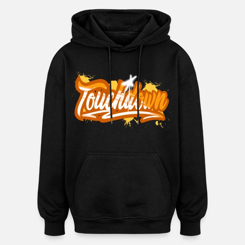 Touchdown - Oversized Unisex Hoodie - black