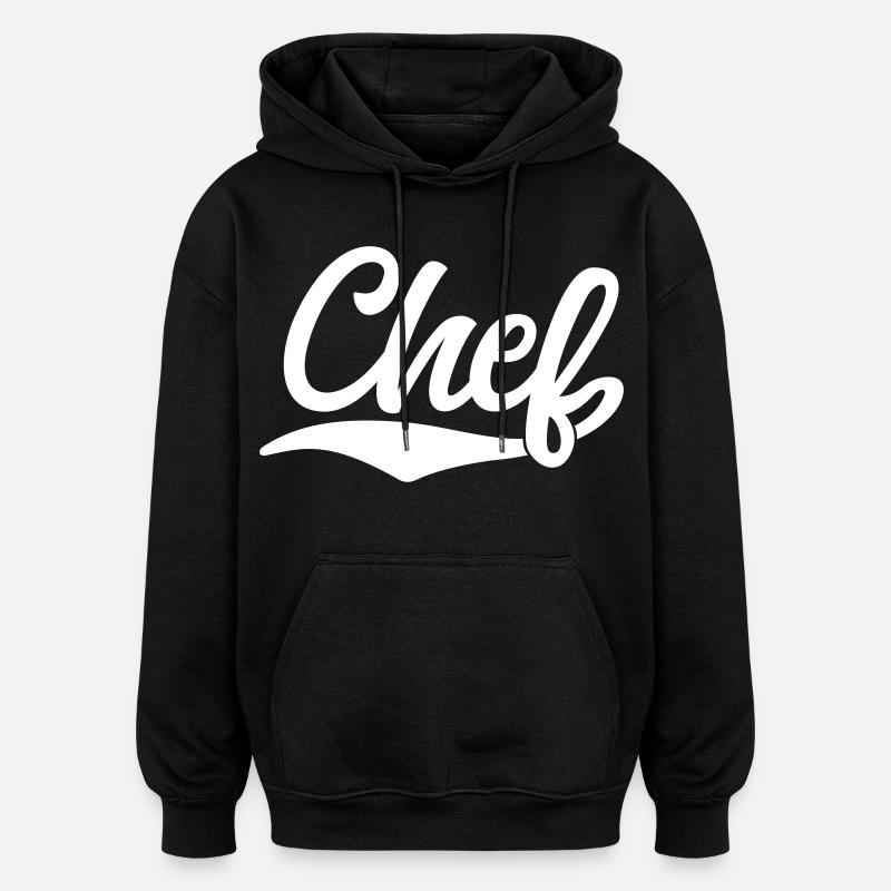 Boss - Sweat à capuche oversize unisexe - noir