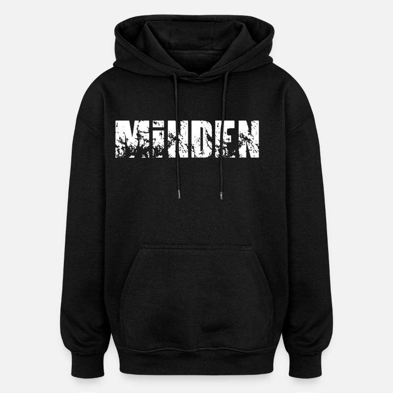 Minden - Oversized Unisex Hoodie - Schwarz