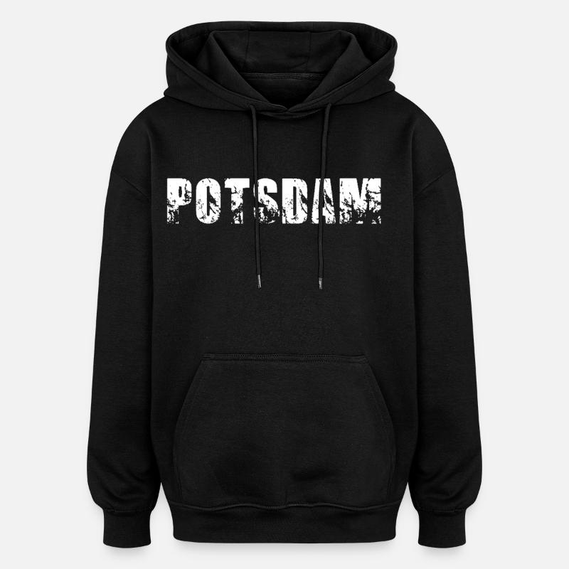 Potsdam - Oversized Unisex Hoodie - Schwarz