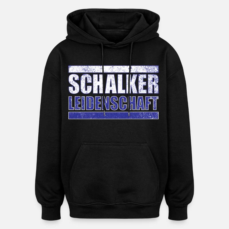 Schalker Leidenschaft - Oversized Unisex Hoodie - Schwarz