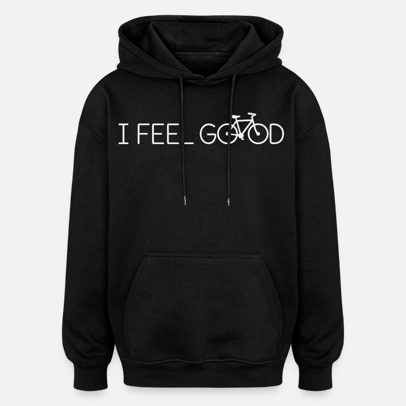 Fahrrad  - Oversized Unisex Hoodie - Schwarz