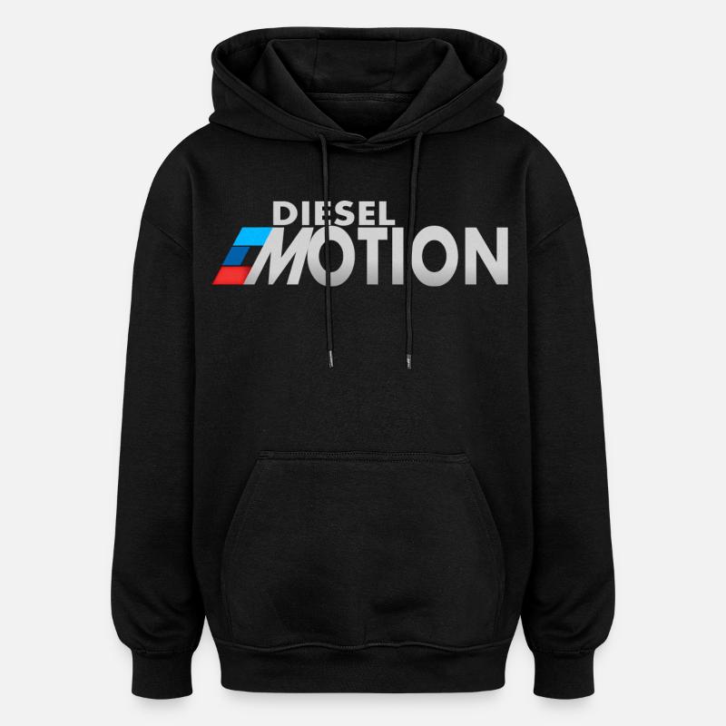Émotions diesel - Sweat à capuche oversize unisexe - noir