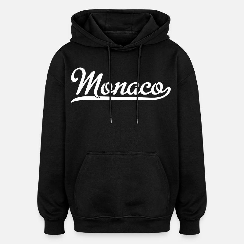 Monaco - Sweat à capuche oversize unisexe - noir