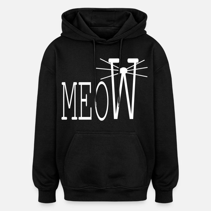 Katzenfreund - Oversized Unisex Hoodie - Schwarz
