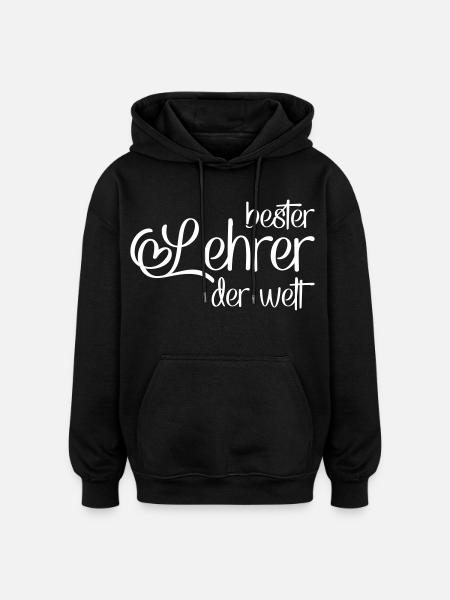 Lehrer - Oversized Unisex Hoodie - Schwarz