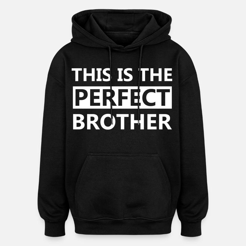 Bruder - Oversized Unisex Hoodie - Schwarz