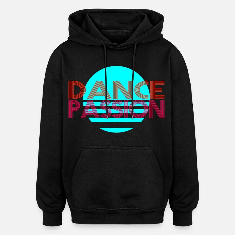 Dance - Sweat à capuche oversize unisexe - noir