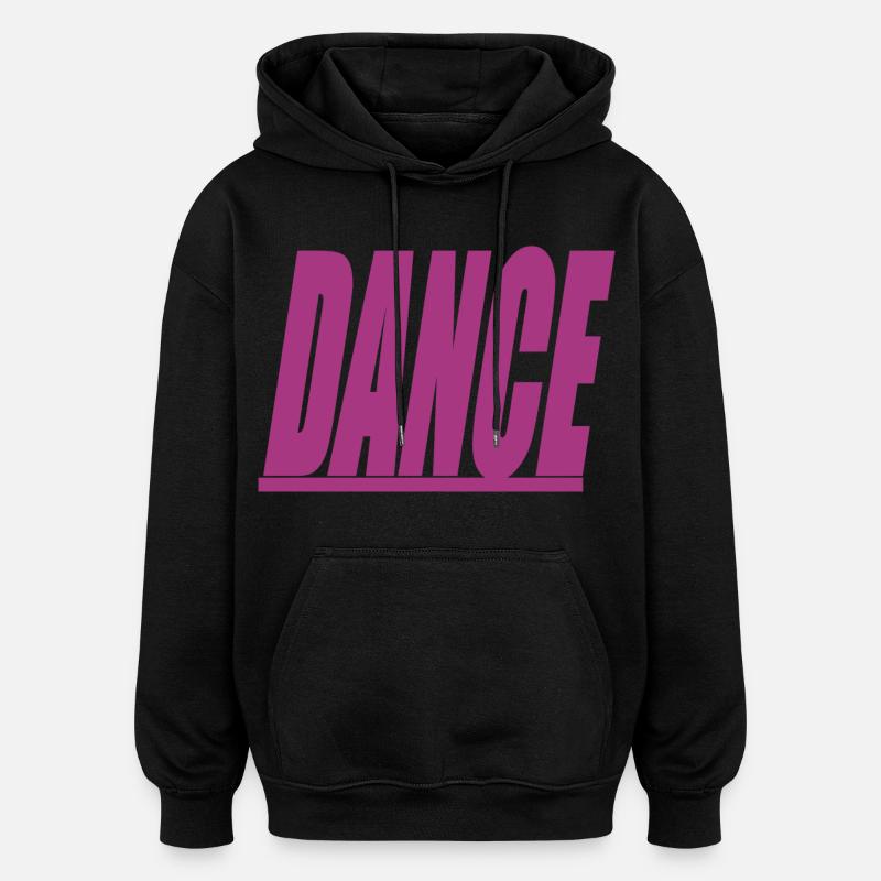 Danse - Sweat à capuche oversize unisexe - noir