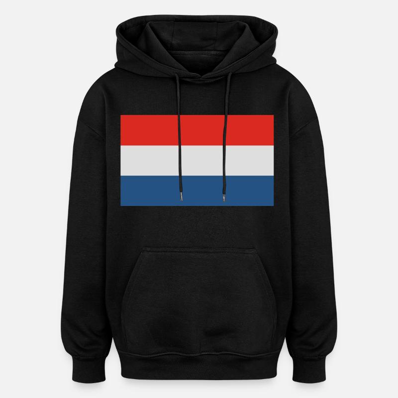 Holland Fahne - Oversized Unisex Hoodie - Schwarz