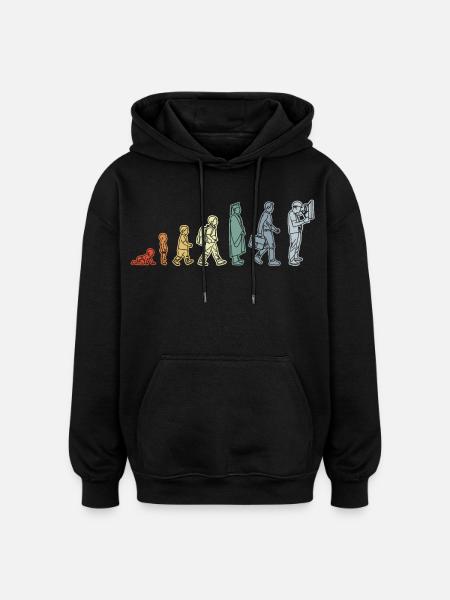 Elektriker Lebenszyklus - Oversized Unisex Hoodie - Schwarz