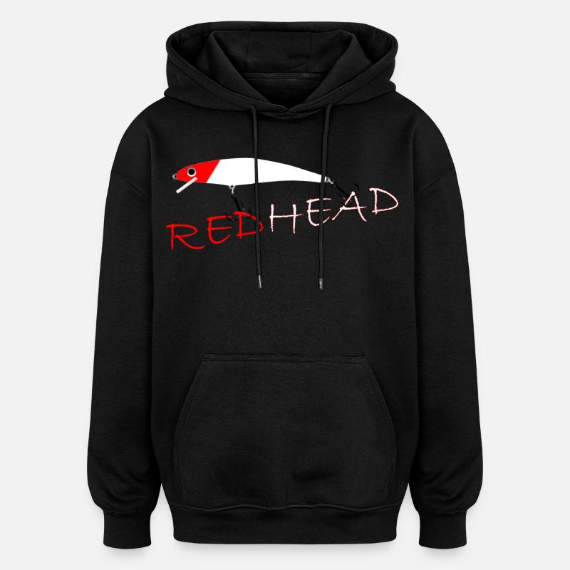 Fuligule à tête rouge - Sweat à capuche oversize unisexe - noir