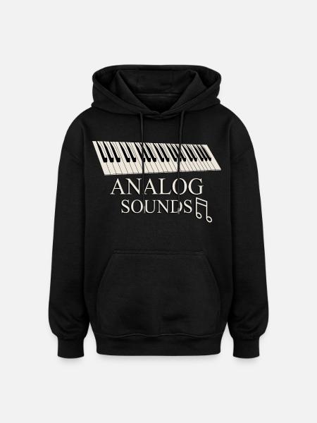 Pianiste - Sweat à capuche oversize unisexe - noir