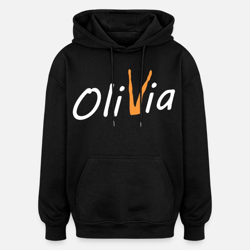 Olivia Bein - Sweat à capuche oversize unisexe - noir