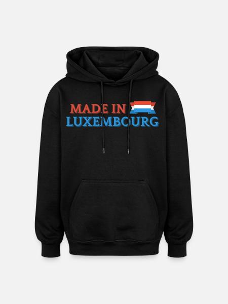 Made in Luxembourg, Luxembourg pride - Oversized Unisex Hoodie - black