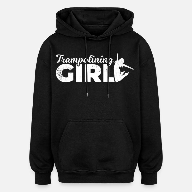 Trampoline jumper - Sweat à capuche oversize unisexe - noir