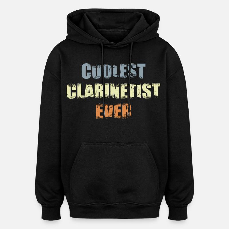 Le clarinettiste le plus cool - Sweat à capuche oversize unisexe - noir