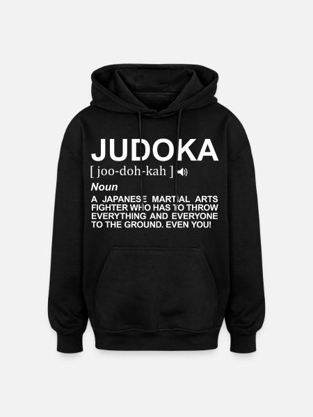 Judoka Meaning - Oversized Unisex Hoodie - black