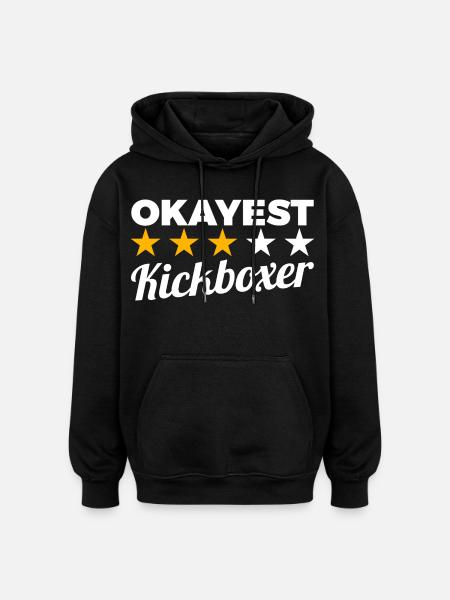 Average kickboxer - Oversized Unisex Hoodie - black