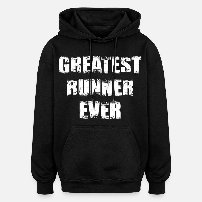 Meilleur coureur - Sweat à capuche oversize unisexe - noir