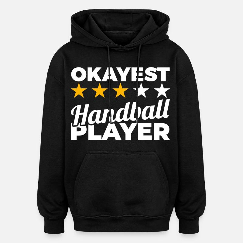 Durchschnittlicher Handballer - Oversized Unisex Hoodie - Schwarz