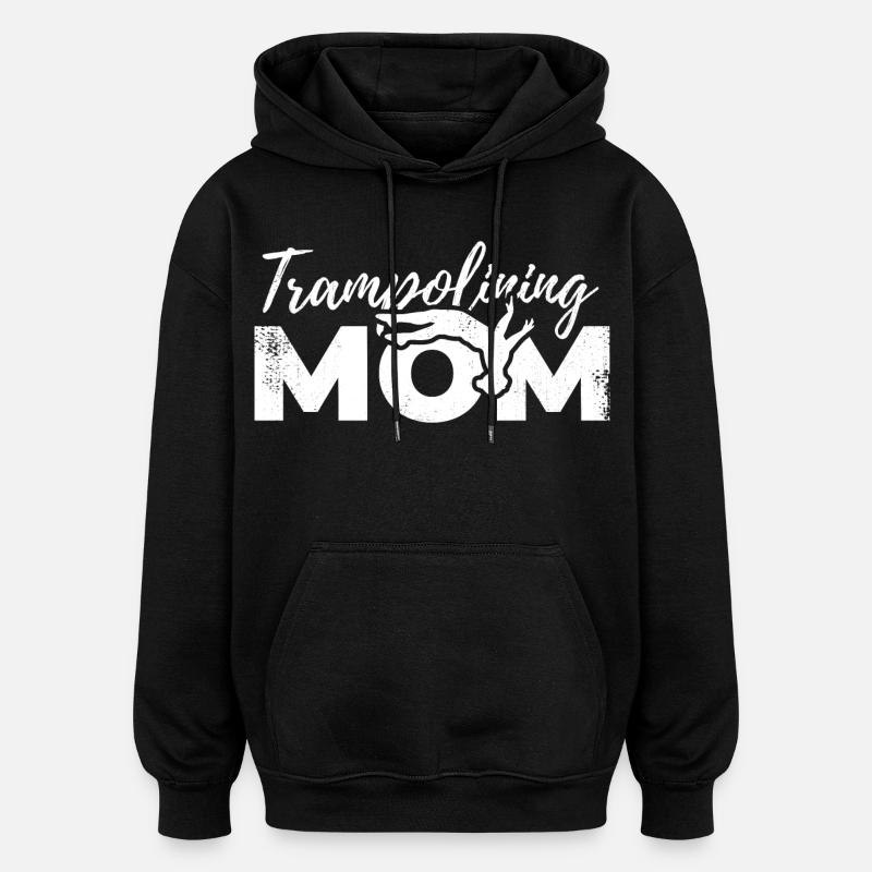 Trampoline Jumper Maman - Sweat à capuche oversize unisexe - noir