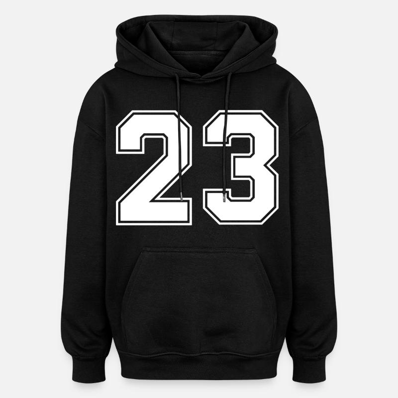 Nummer dreiundzwanzig 23 - Oversized Unisex Hoodie - Schwarz
