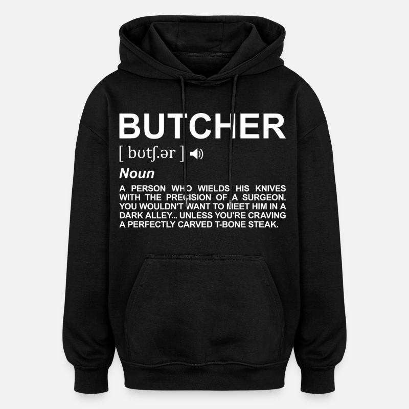 Definition Metzger - Oversized Unisex Hoodie - Schwarz