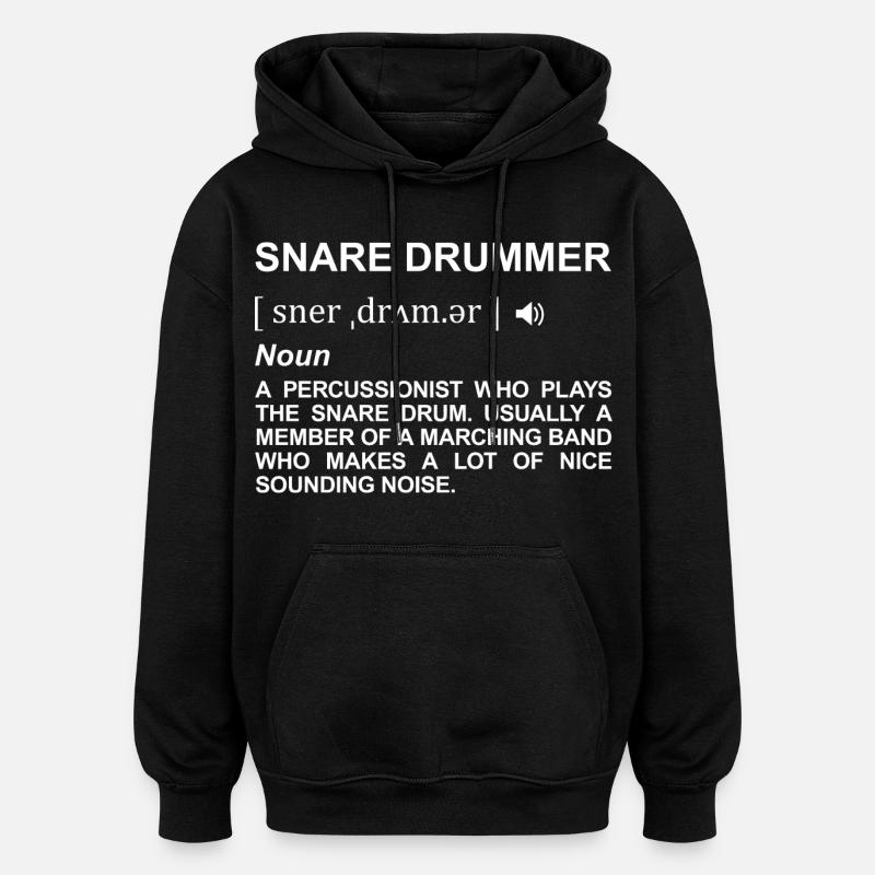 Trommelspieler Definition - Oversized Unisex Hoodie - Schwarz