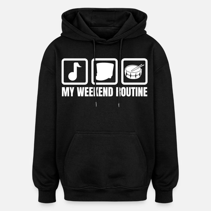 Drummer's Weekend - Oversized Unisex Hoodie - black