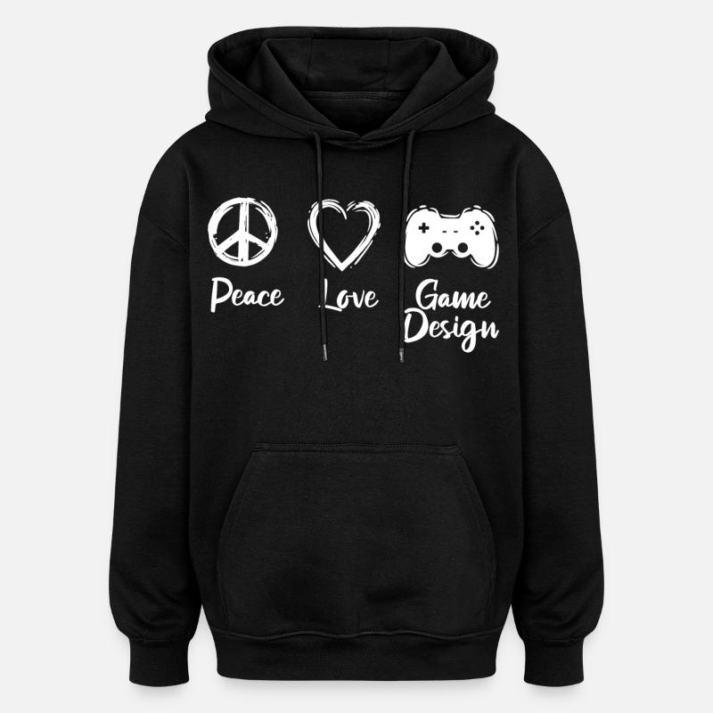 Game Development Motivation - Oversized Unisex Hoodie - black
